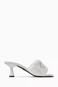 Logo Plaque 65 Mules in Padded Leather