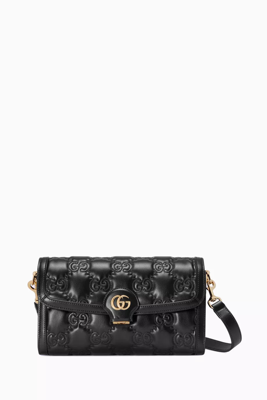 GG Logo Crossbody Bag in Matelassé Leather