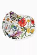 GG Flora Print Headband in Silk