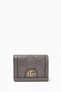 GG Matelassé Card Case Wallet in Leather