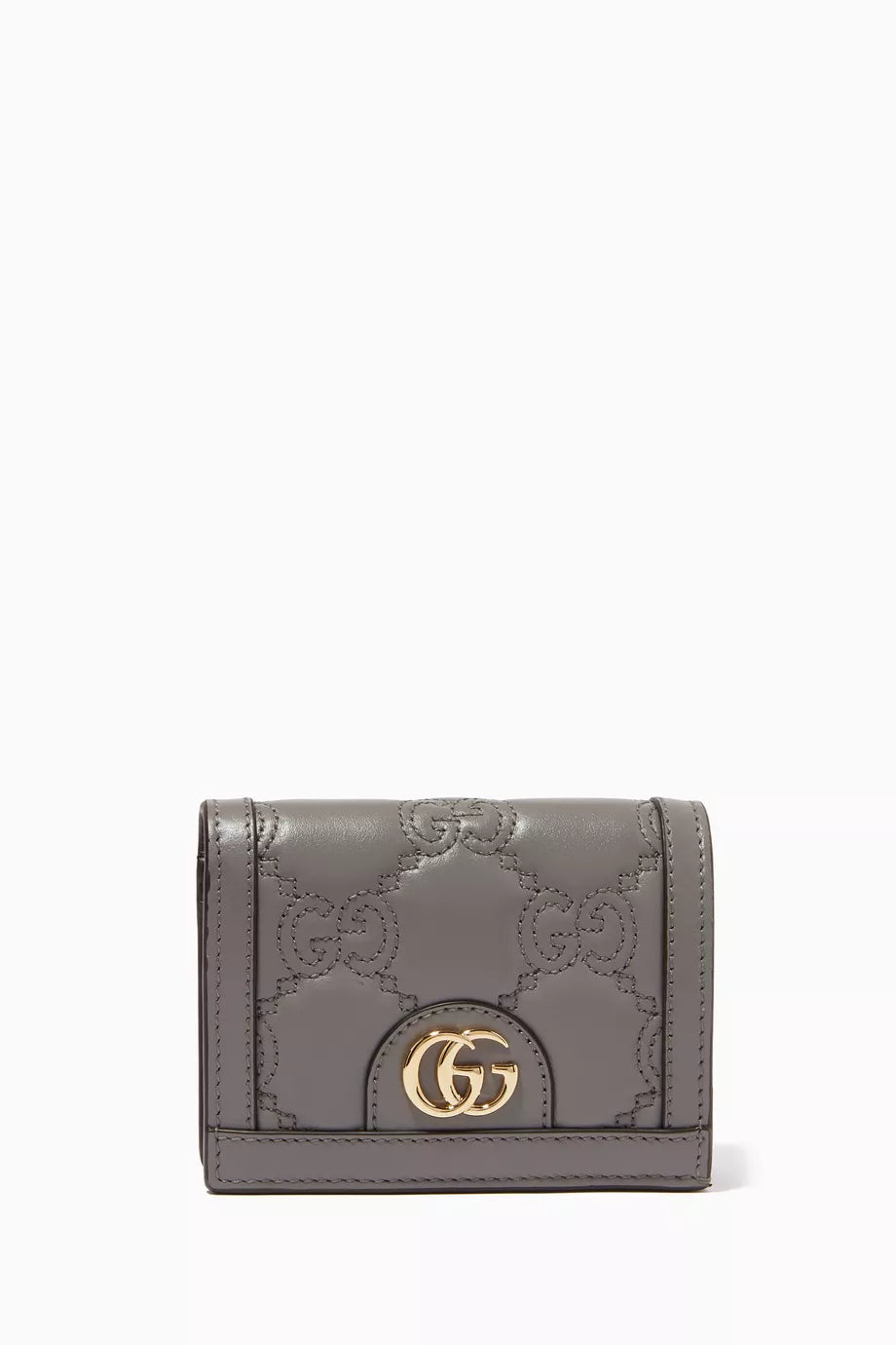 GG Matelassé Card Case Wallet in Leather
