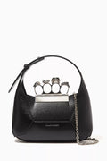Mini Jewelled Hobo Bag in Calf Leather