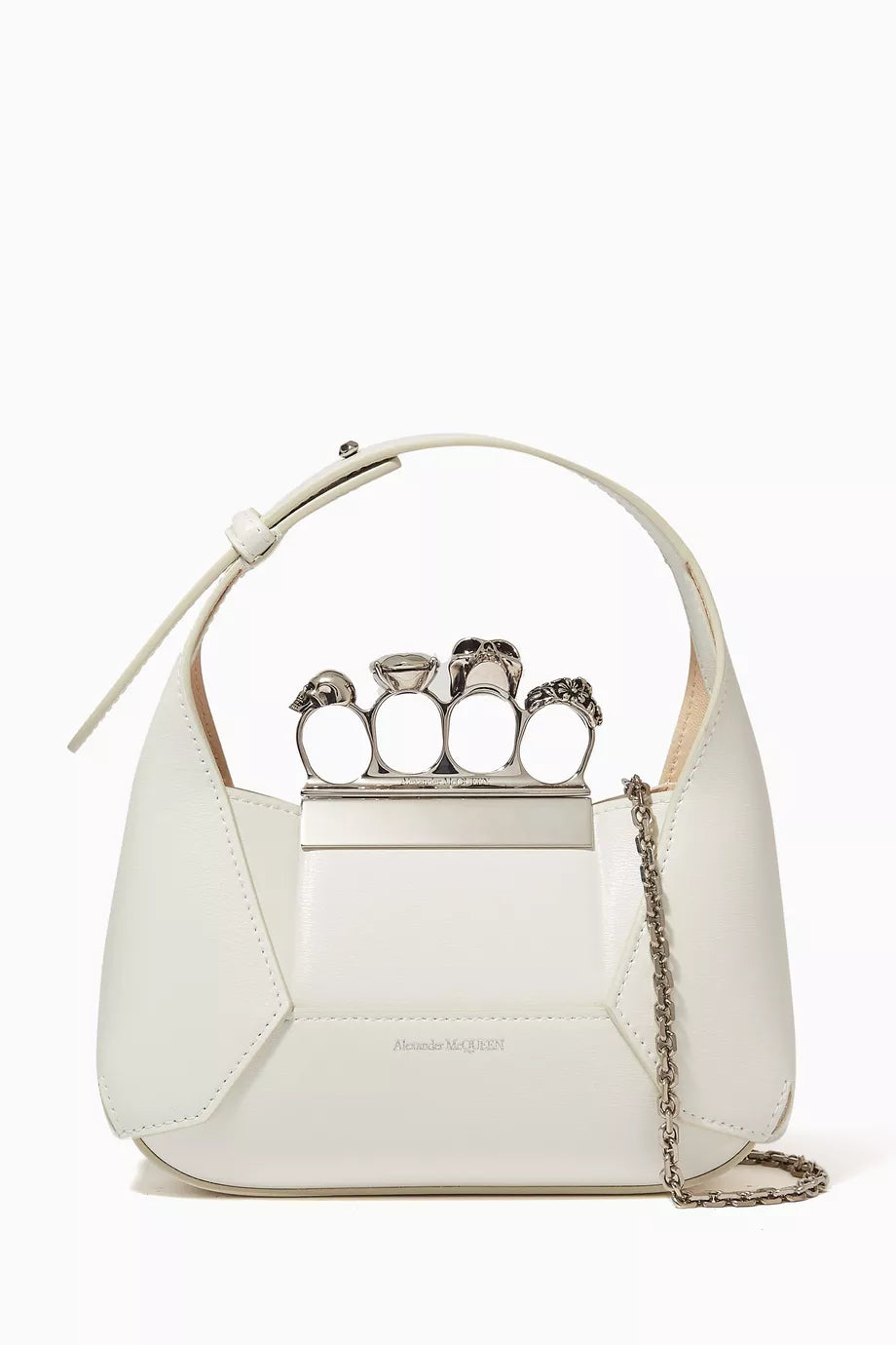 Mini Jewelled Hobo Bag in Calf Leather
