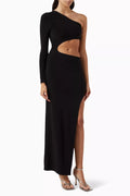 Cut-out Maxi Dress in Stretch Lycra