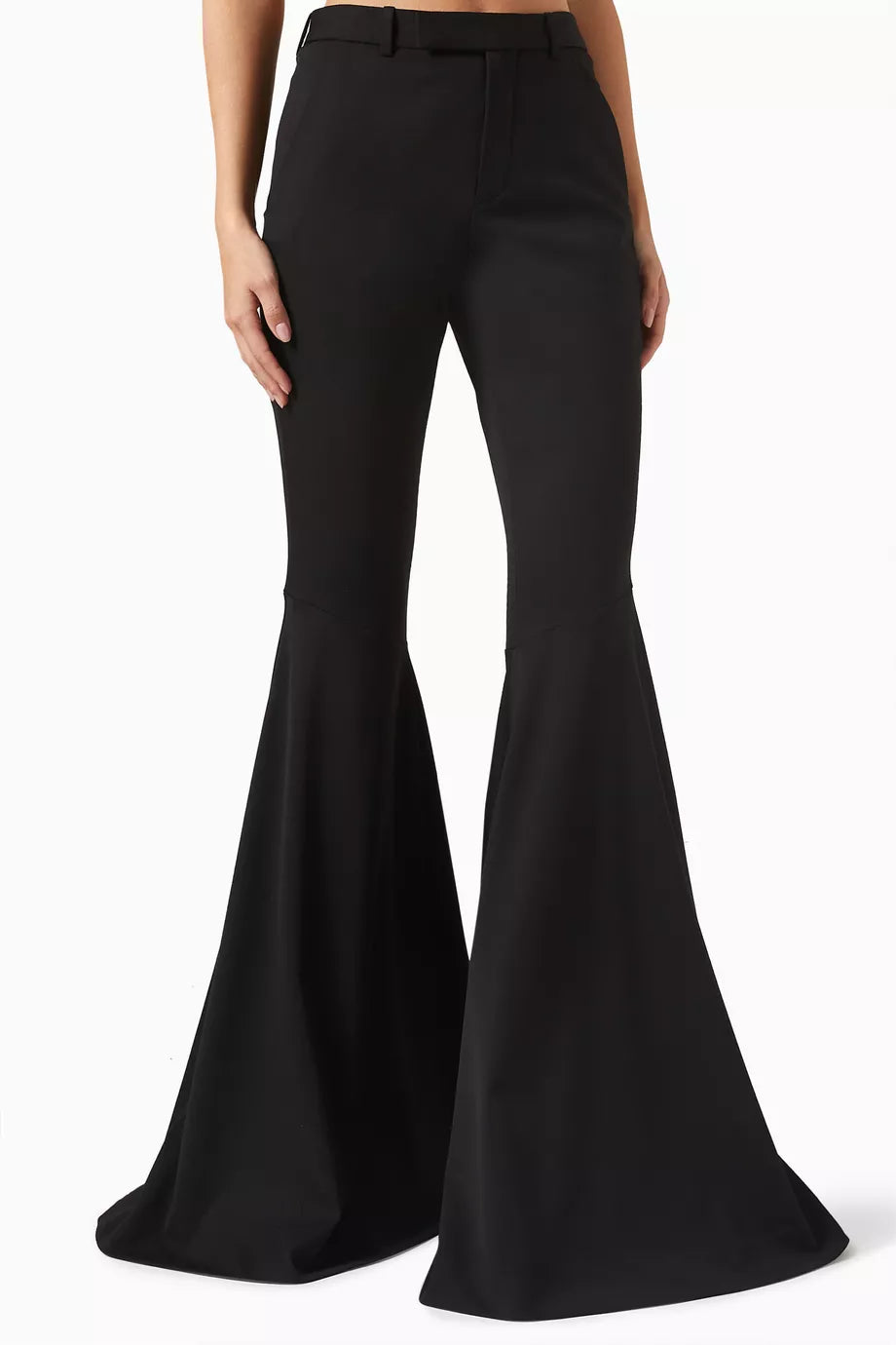 Flared Pants in Garbadine