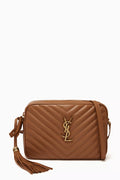 Lou Quilted Camera Bag in Leather