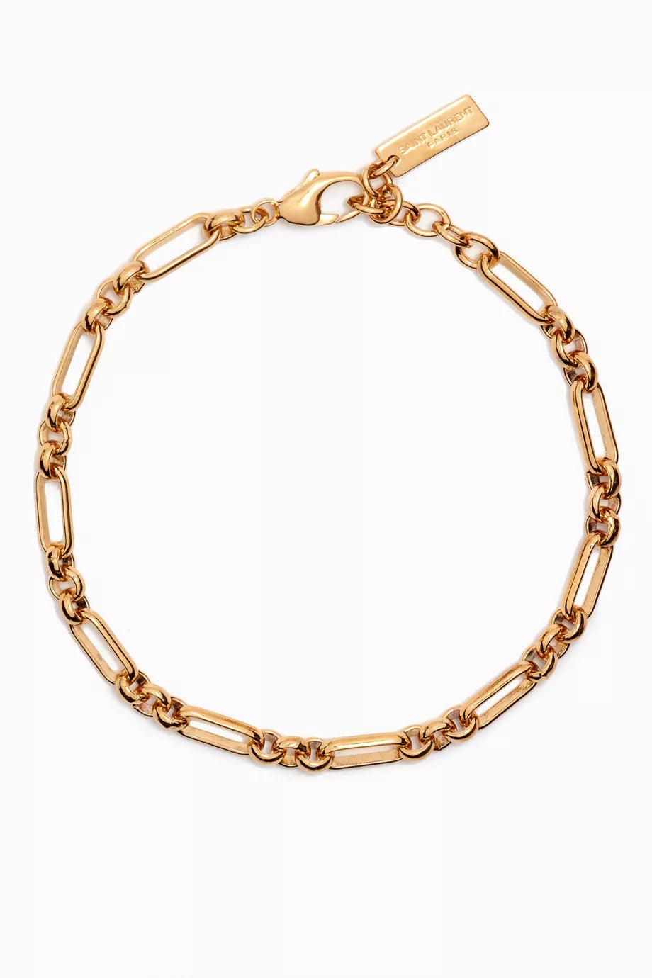Figaro Chain Bracelet in Gold-tone Metal