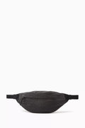 Logo Zip Belt Bag in Calf leather