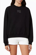 Logo Printed Sweatshirt in Terry Crew