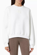 Logo Printed Sweatshirt in Terry Crew
