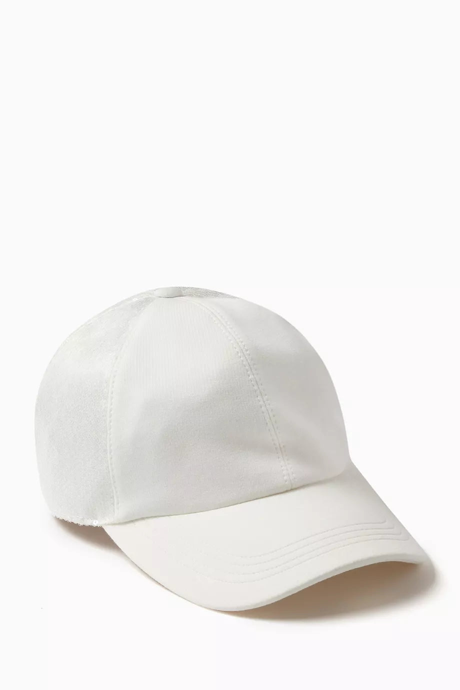 Dazzling Baseball Cap in Satin & French Terry