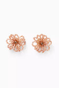 Les Bouquet Fleuri Clip-on Studs in Gold-plated Brass