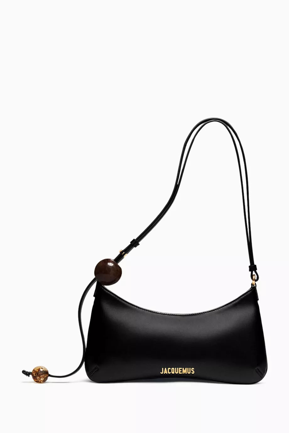 Le Bisou Perle  Zip Shoulder Bag in  Leather