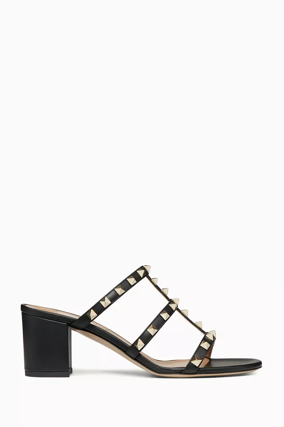 Valentino Garavani Rockstud 60 Slide Sandals in Leather