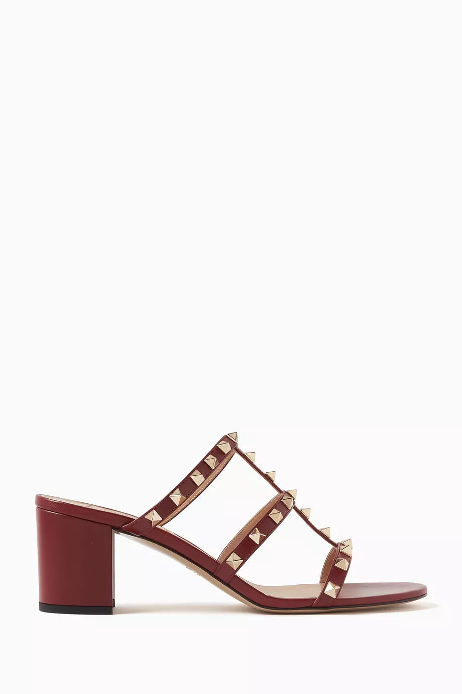 Valentino Garavani Rockstud 60 Slide Sandals in Leather