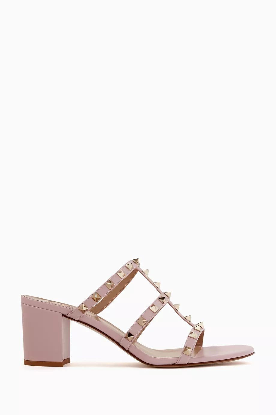 Valentino Garavani Rockstud 60 Slide Sandals in Leather