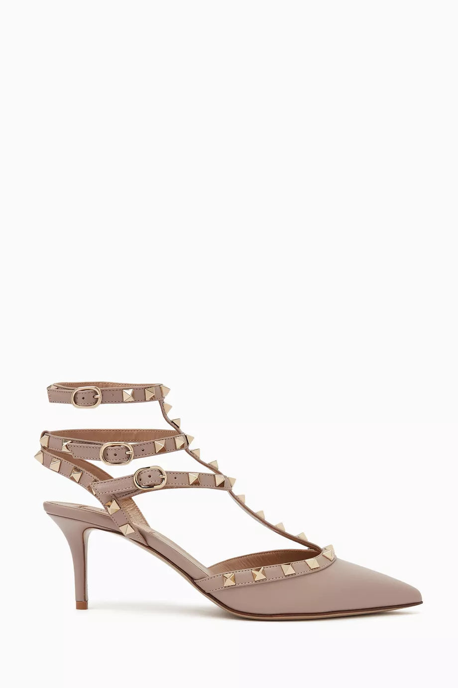 Valentino Garavani Rockstud 65 Caged Pumps in Leather