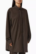 Long-sleeve Oxford Shirt in Cotton