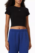 Classics Baby Crop T-shirt in Ribbed-cotton