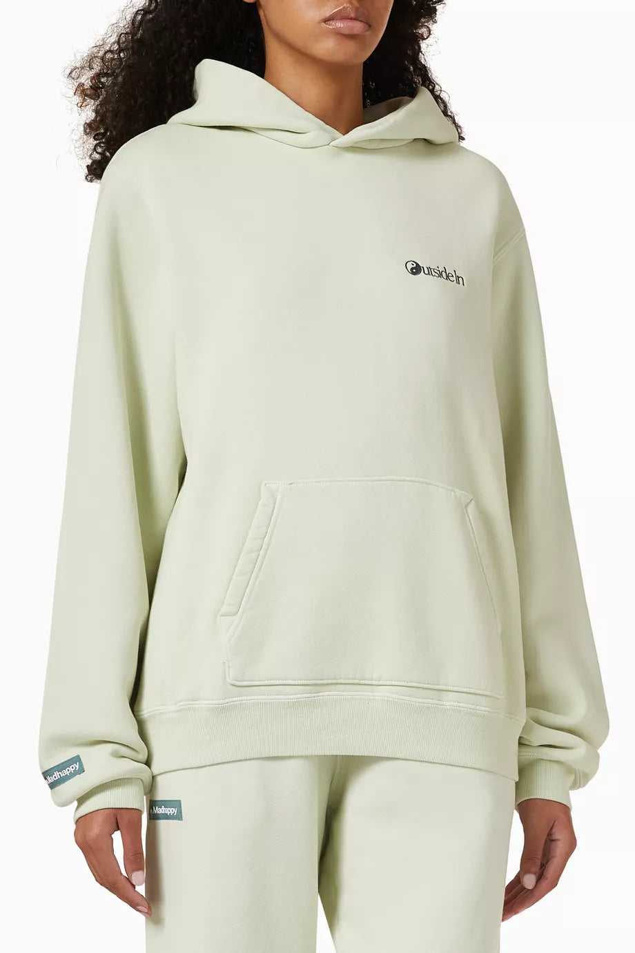 Outdoors Printed Hoodie in Cotton-fleece