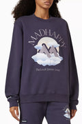 Outdoors Printed Sweatshirt in Cotton-fleece