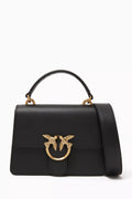 Mini Love Top Handle Bag in Leather