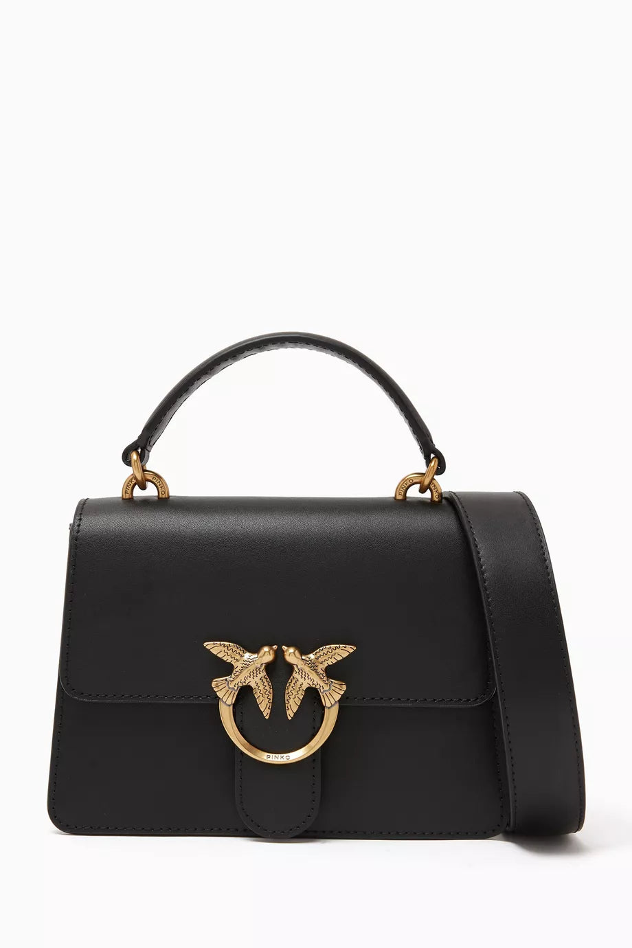 Mini Love Top Handle Bag in Leather