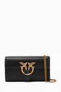 Love Icon Chain Wallet in Leather