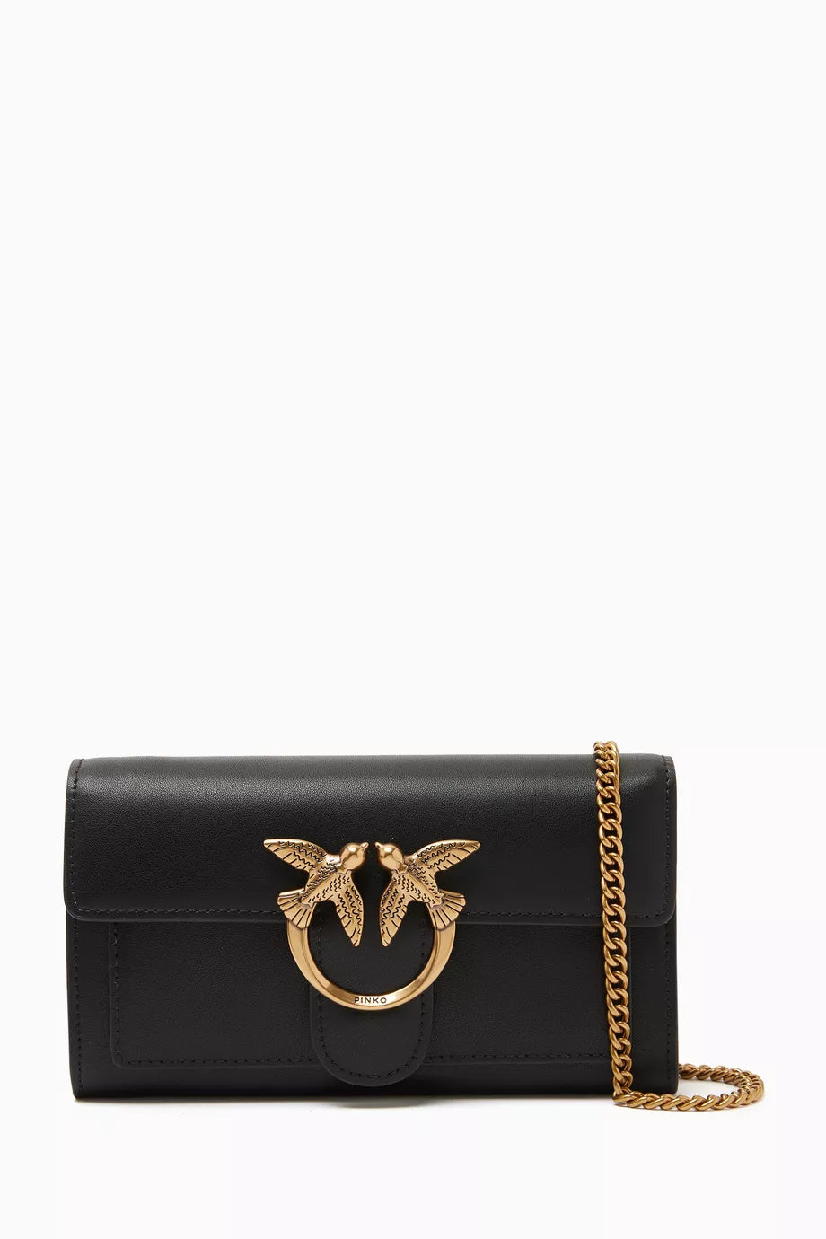 Love Icon Chain Wallet in Leather