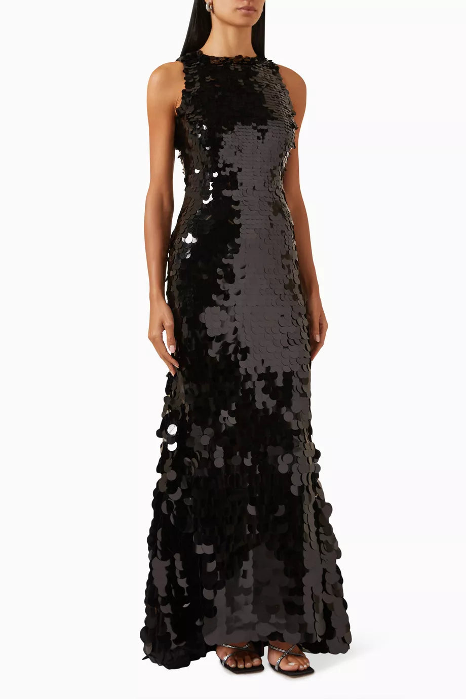 Disc Sequin Gown