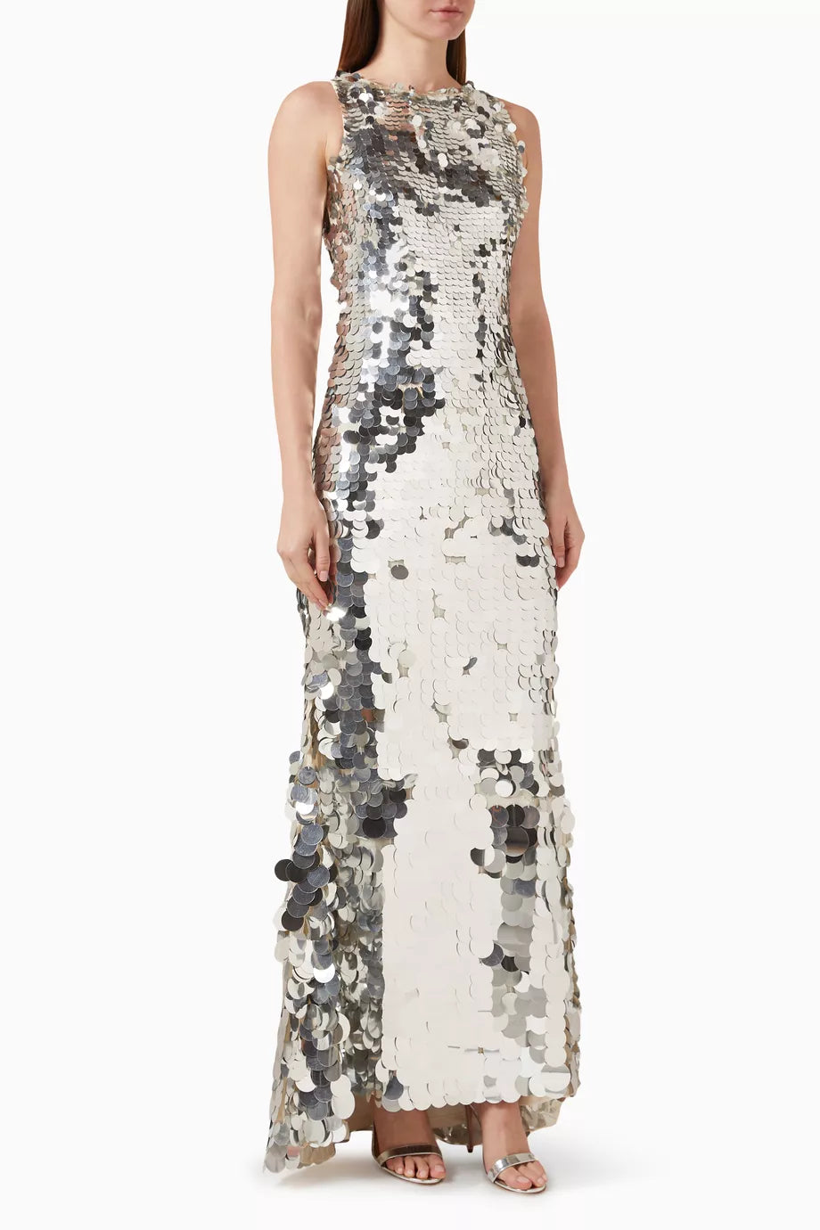 Disc Sequin Gown
