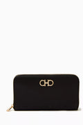 Gancini Continental Wallet in Leather