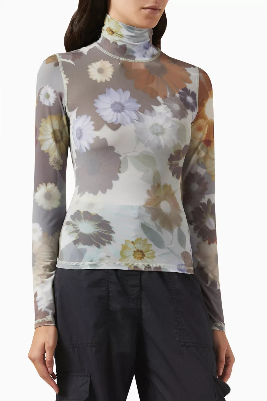 Asa Turtleneck Top in Technical Blend