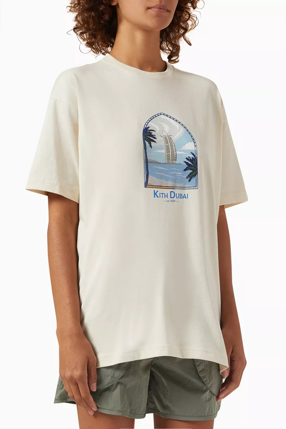 Dubai Beachfront Logo T-shirt in Cotton