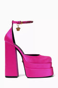 Medusa Aevitas 155 Platform Pumps in Satin