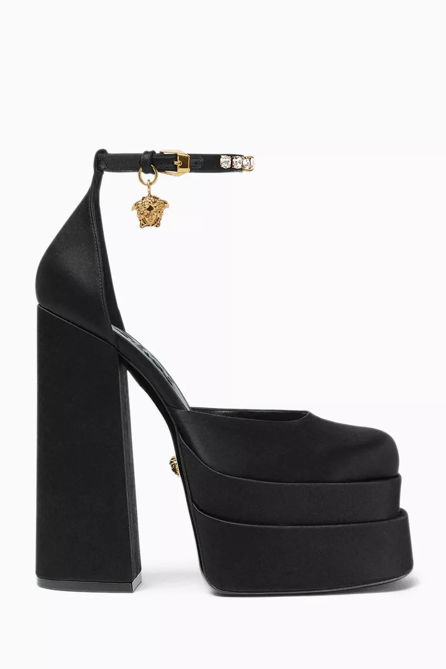 Medusa Aevitas 155 Platform Pumps in Satin