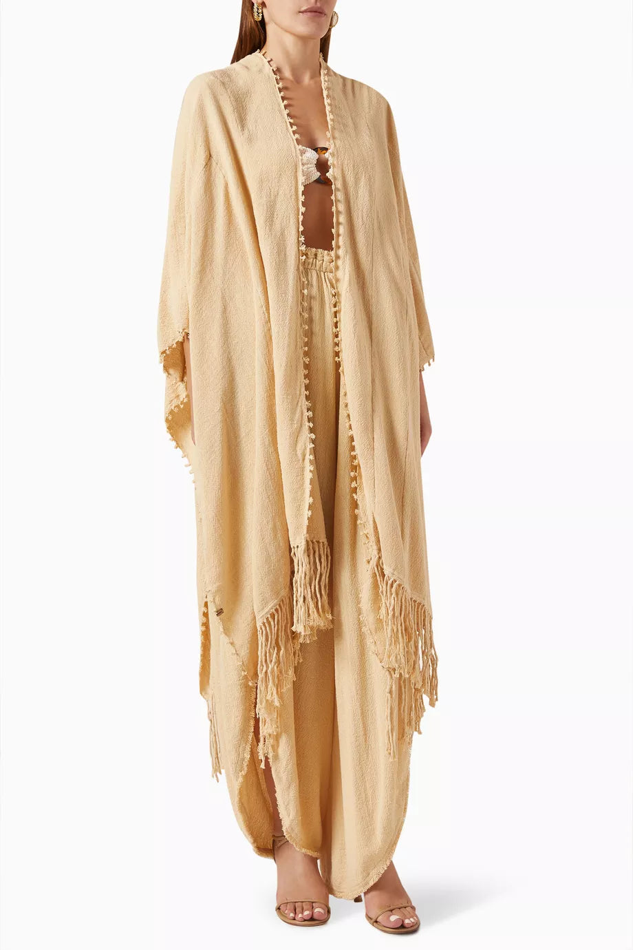 Yalchen Knots Cape in Cotton Jute