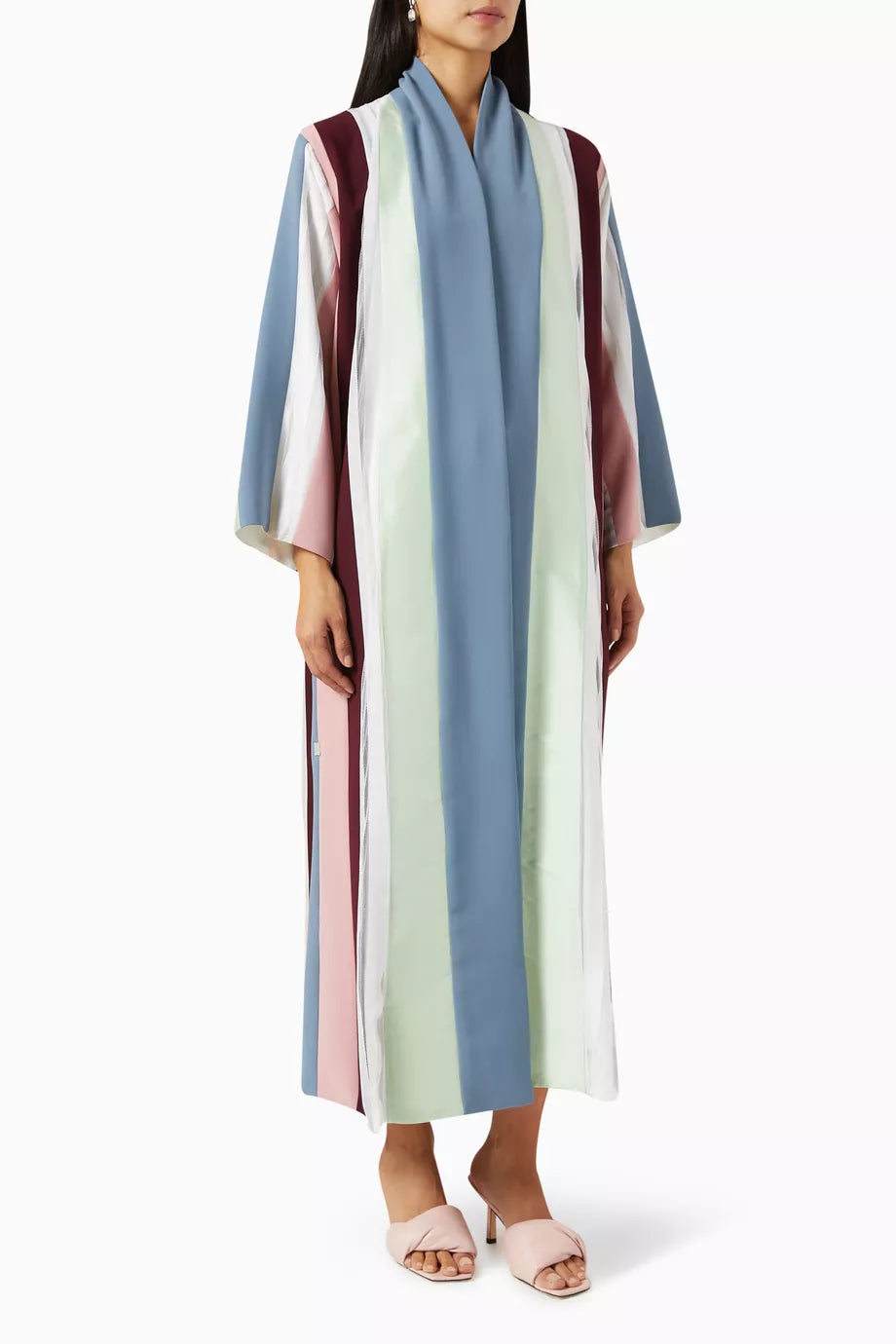 Colour-block Panelled Sustainable Abaya
