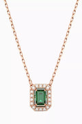Millenia Crystal Necklace in Rose Gold-plated Metal