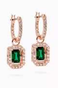 Millenia Crystal Drop Earrings in Rose Gold-plated Metal