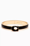 C Logo Push Bangle in Metal