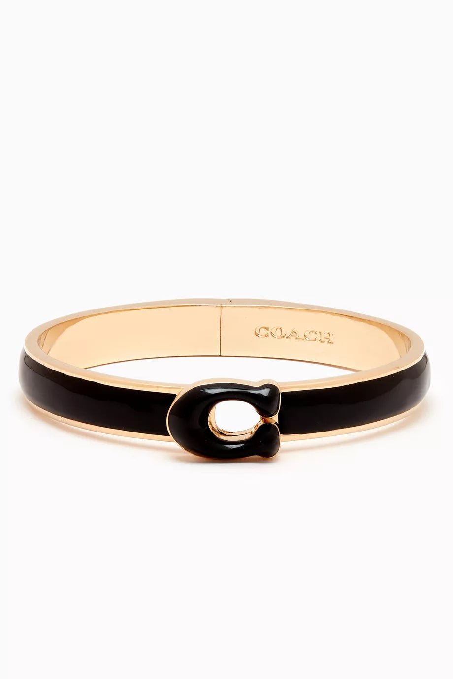 C Logo Push Bangle in Metal