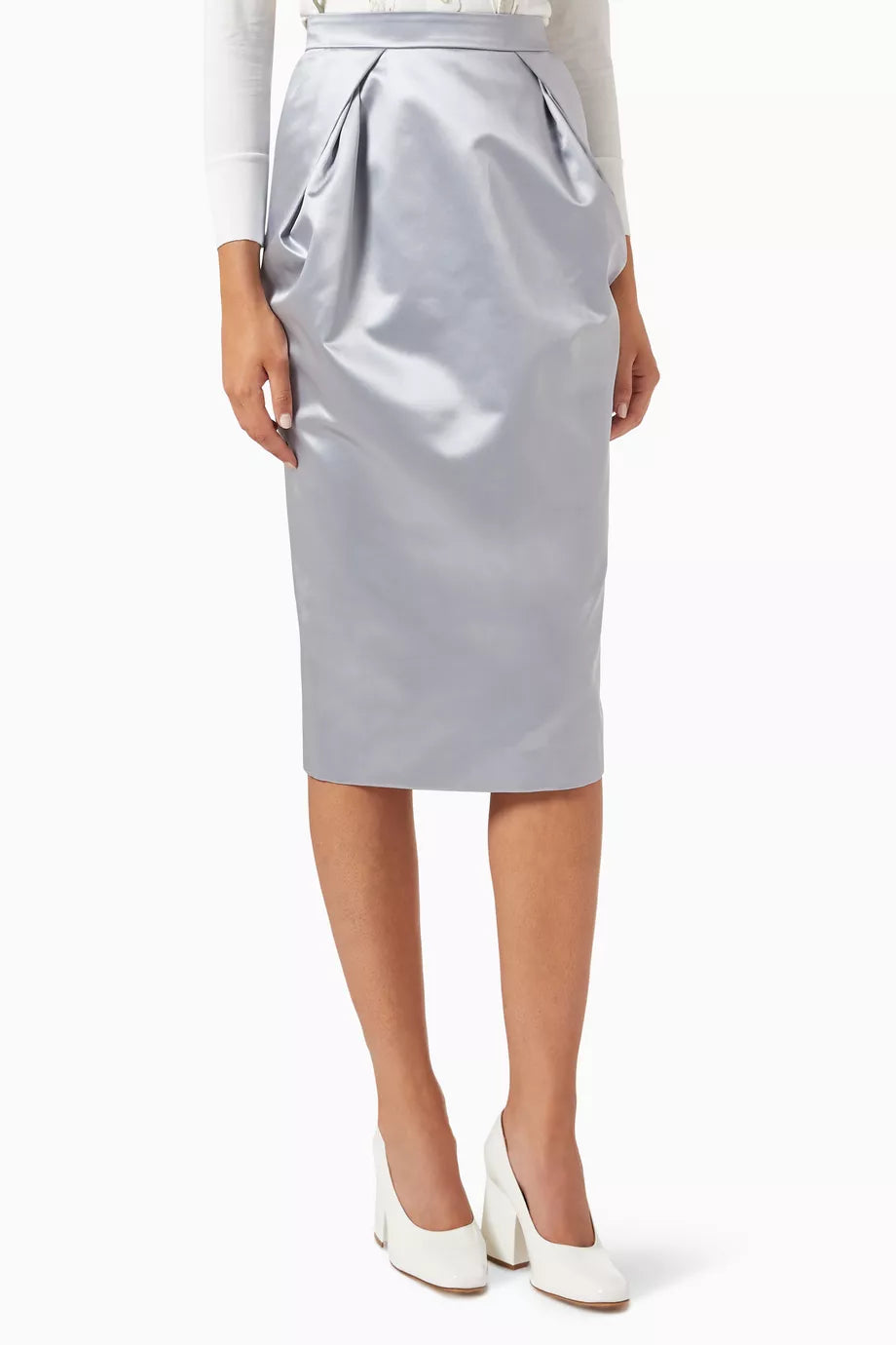 Midi Skirt in Cotton-blend
