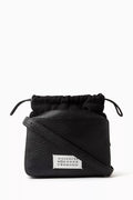 5AC Bucket Bag in Grained Leather & Fabric