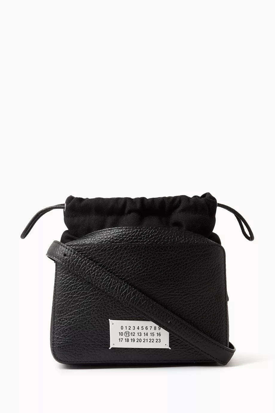 5AC Bucket Bag in Grained Leather & Fabric