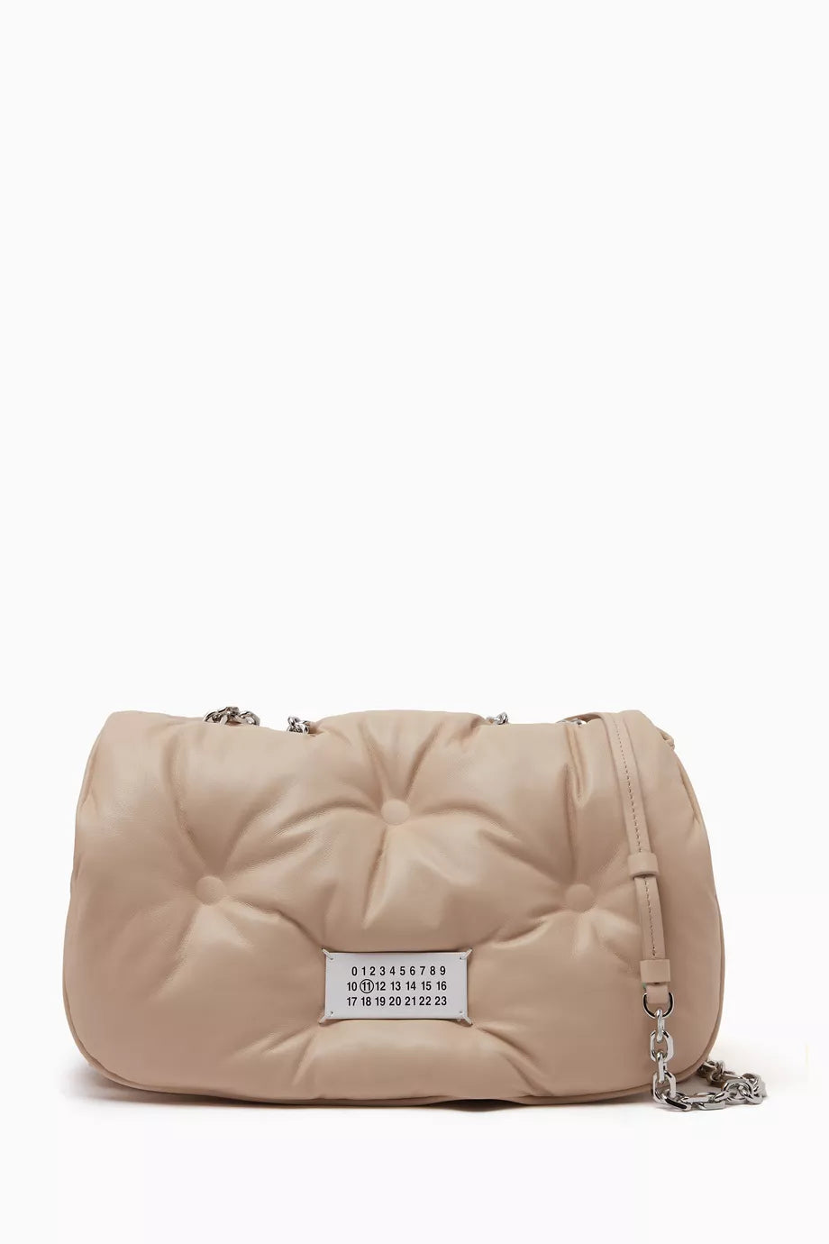 Glam Slam Flap Shoulder Bag in Quilted Nappa