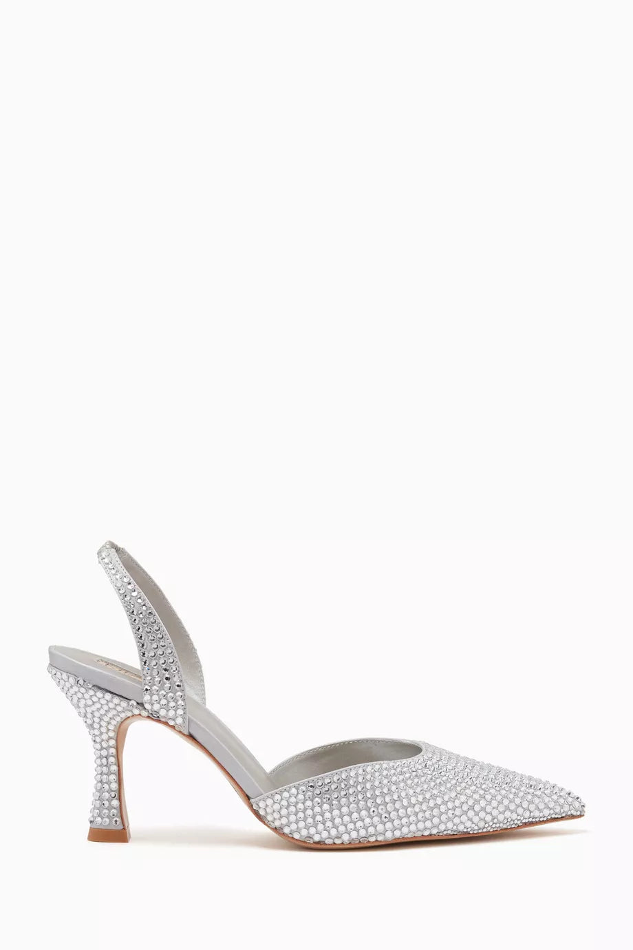 Hayley 80 Slingback Pumps in Crystal Embellished Leather