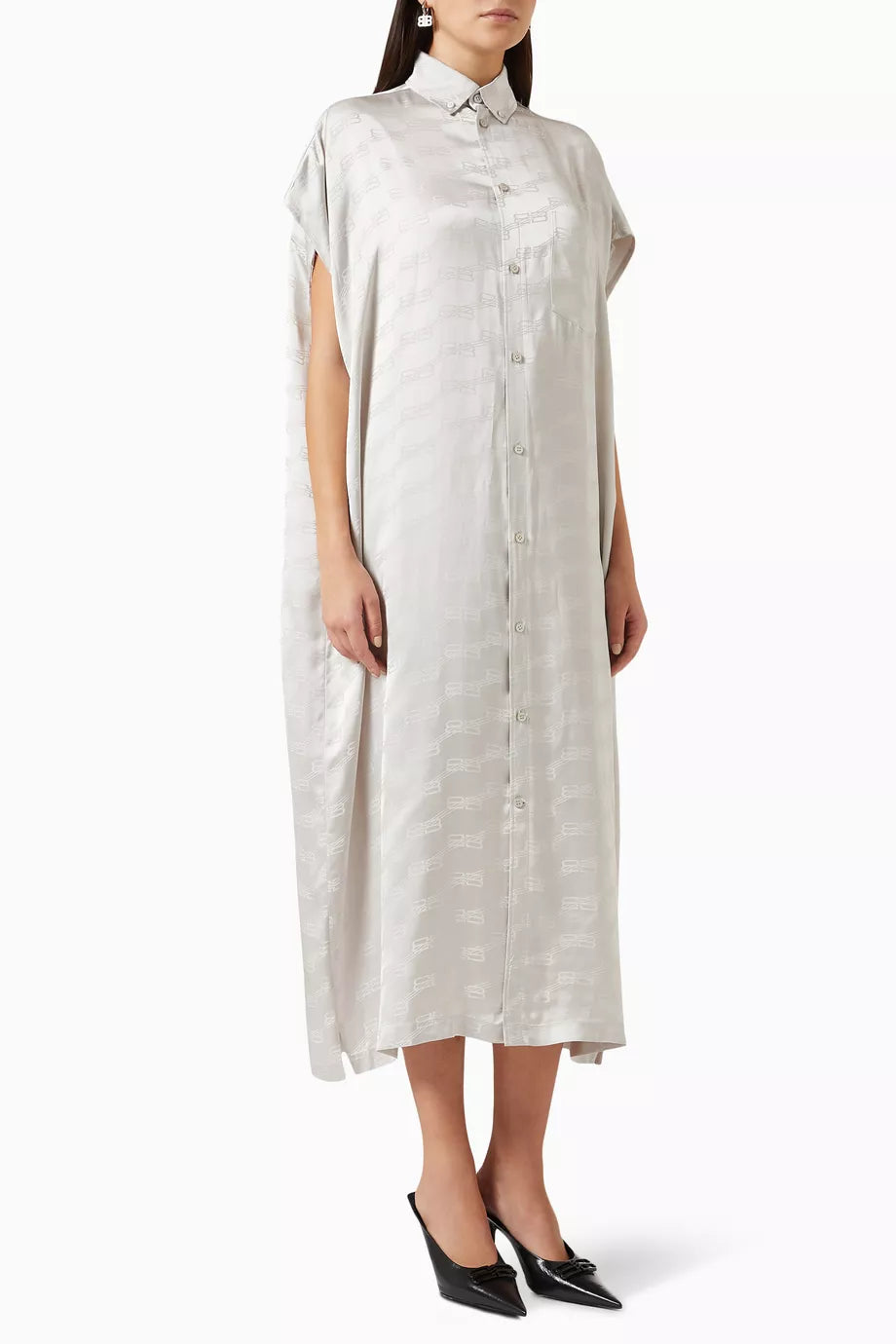 BB Monogram Shirt Dress in Jacquard