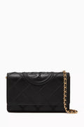 Fleming Soft Chain Wallet in Leather