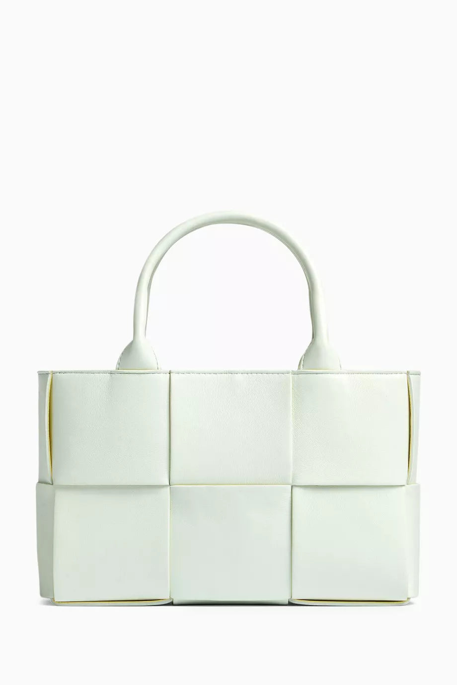 Mini Arco Tote Bag in Intreccio Leather
